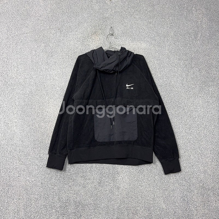 나이키 에어 스우시 플리스 블랙 후드티 L--0