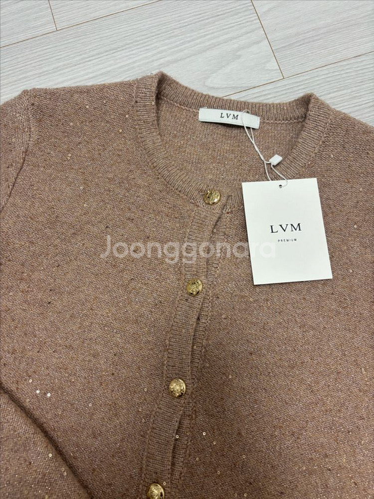 러브민 글리터가디건 새상품 2사이즈 인디핑크컬러--9