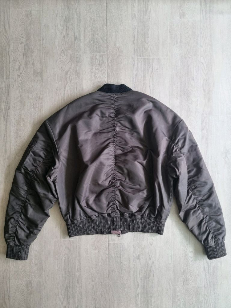 메종미네드CRUSH BROWN SHIRRING MA-1 이미지