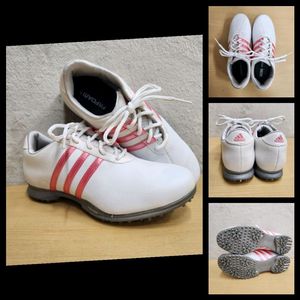 정품 아디다스 여성 가죽 골프화 245