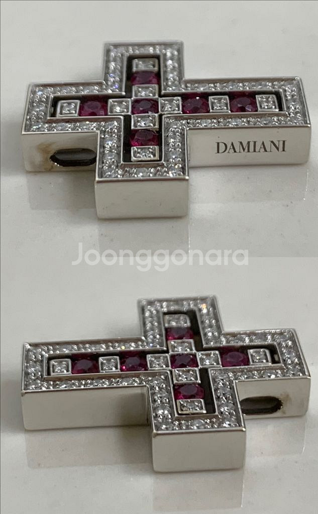 [M]다미아니 벨에포크 펜던트 루비 목걸이 미듐 미디움--5