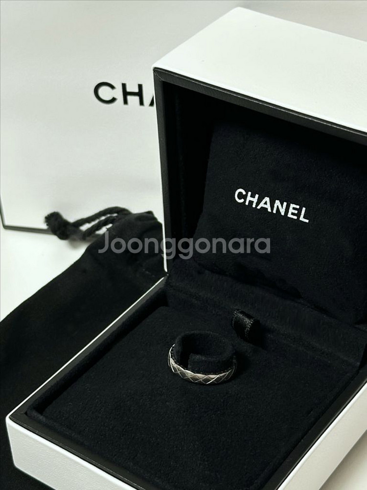 샤넬 코코크러쉬 링 (미니) 화이트골드 53호--2