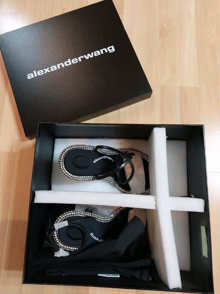 알렉산더왕 크리스탈 니마 샌들 초세일가--3