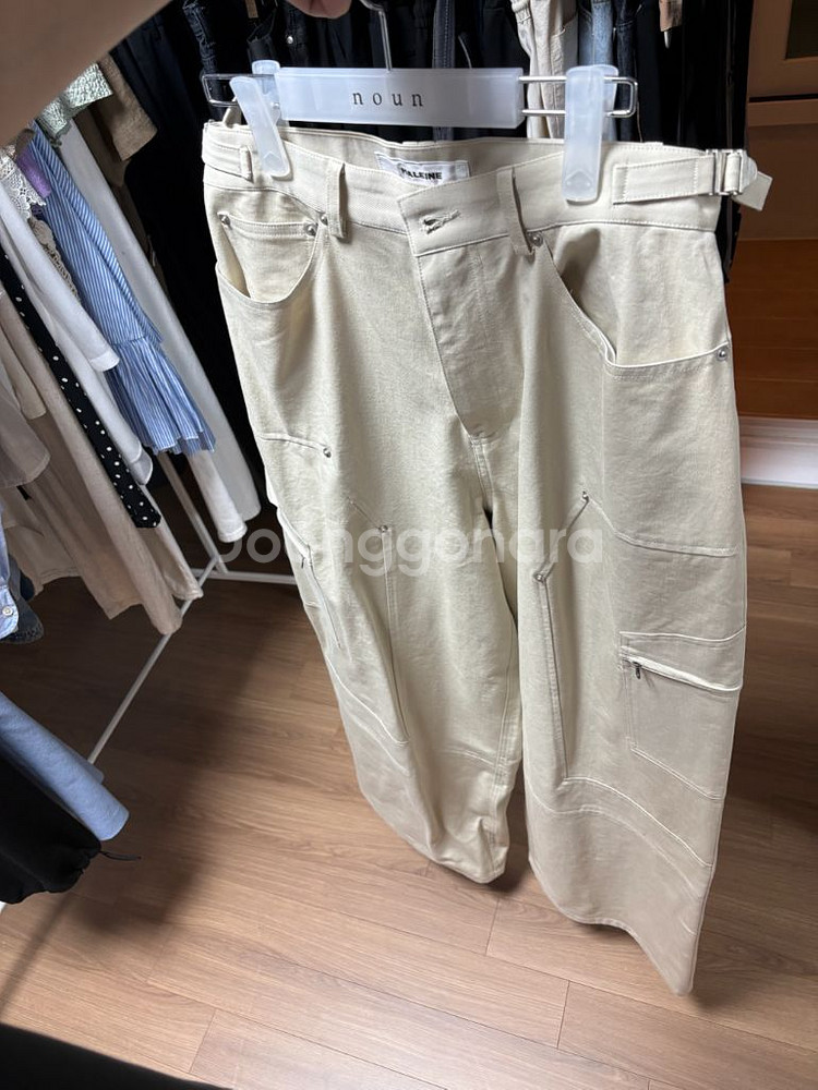 알렌느 카펜터 카고팬츠 크림베이지 1--8