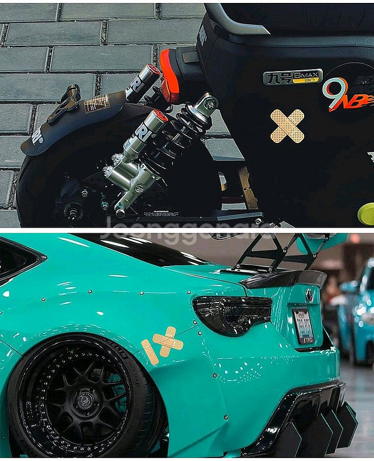 자동차 데칼 튜닝 대일 밴드 스티커--1