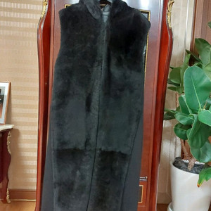 쏘울 터키 리버시블 램스킨 무스탕 조끼 새상품