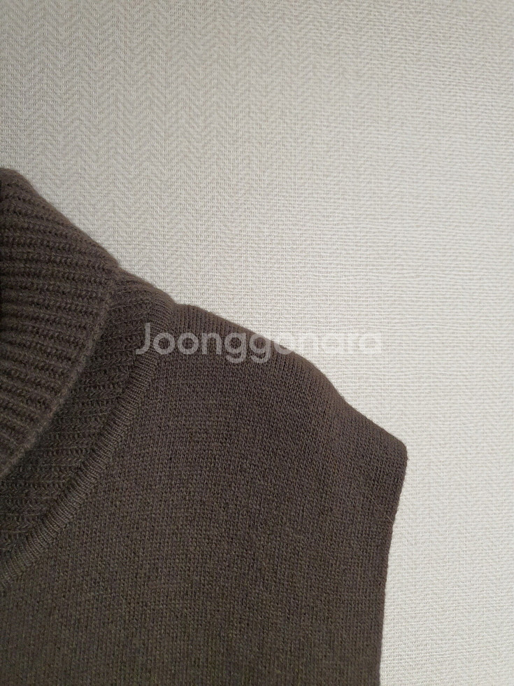 일라일 ILAIL 캐시미어 울 니트 집업 가디건형 베스--4