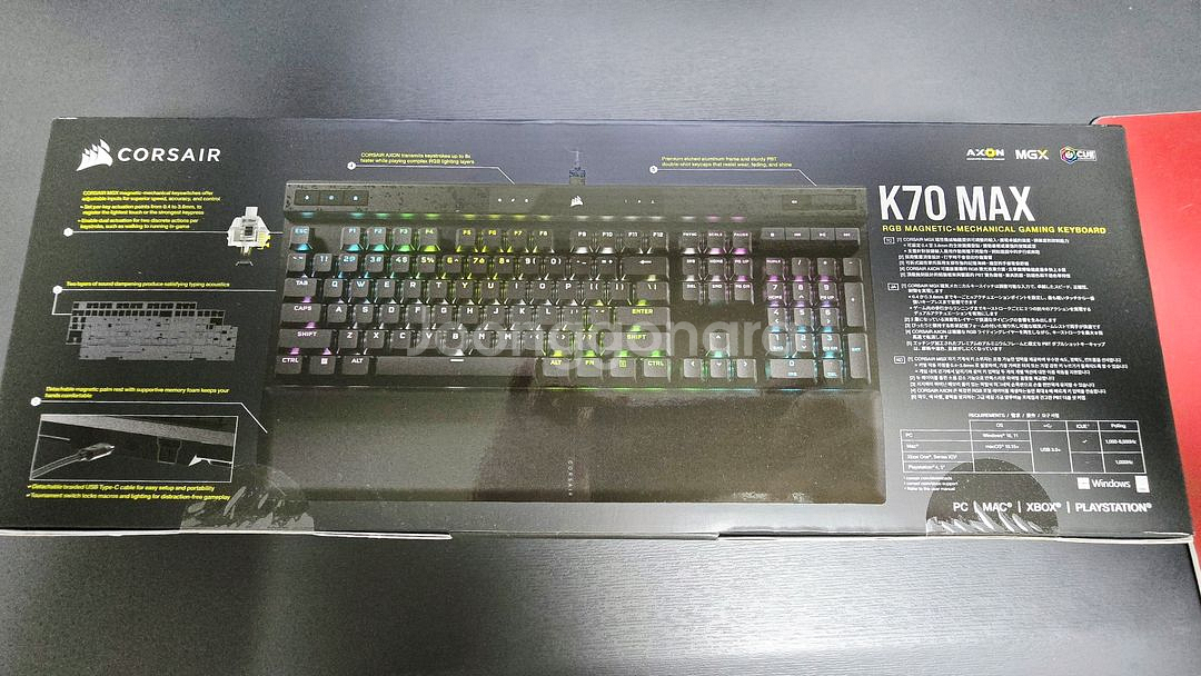 [새제품] 커세어K70MAX RGB MGX 기계식키보드--1