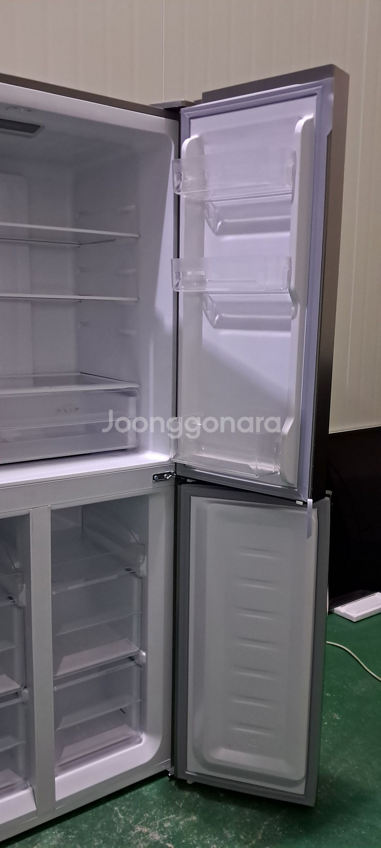 1590 하이메이드 418L 4도어양문형냉장고(블랙)--7