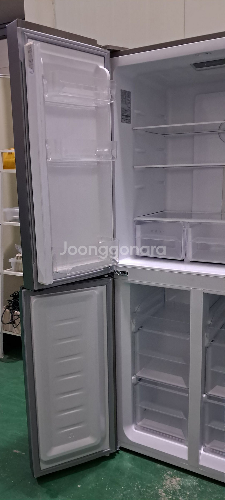 1590 하이메이드 418L 4도어양문형냉장고(블랙)--6
