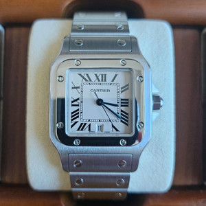 까르띠에 산토스 갈베 라지 스틸 쿼츠