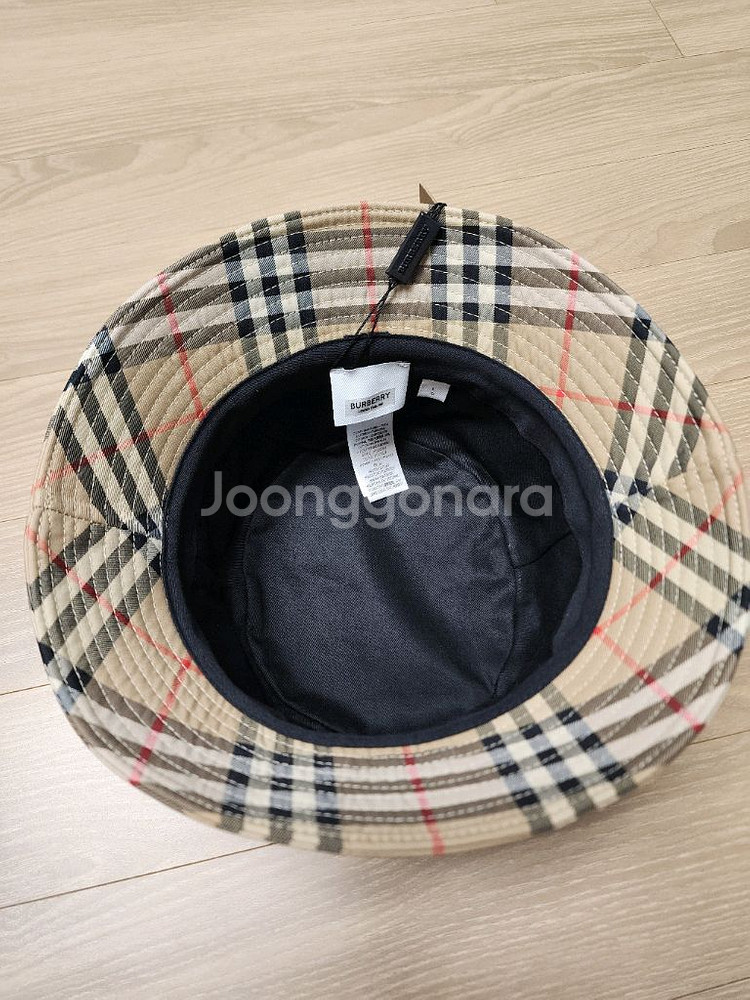 버버리 빈티지 체크 버킷햇 8026927--5