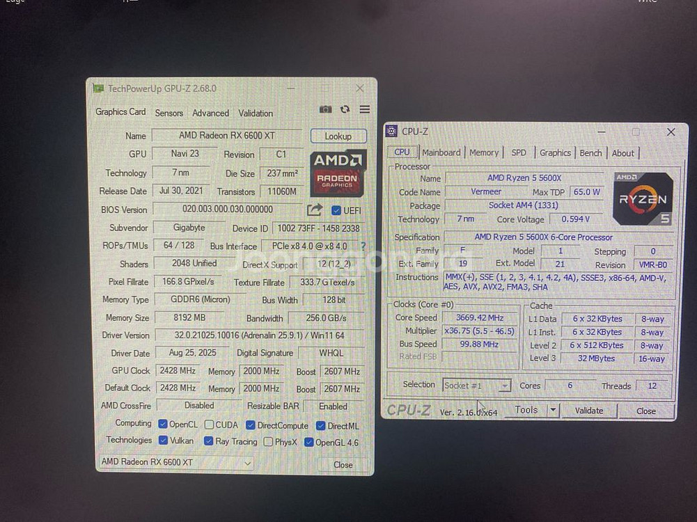 5600x, Rx6600xt--2