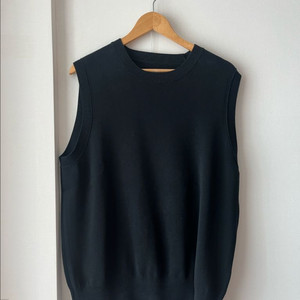 포터리 니트 베스트 다크네이비 2사이즈