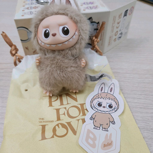 정품 팝마트 미니라부부 B 인형 키링