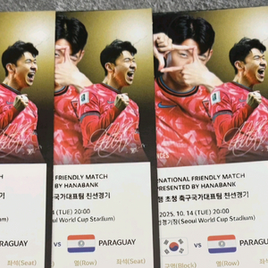 (4연석)축구 대한민국vs파라과이 3등석