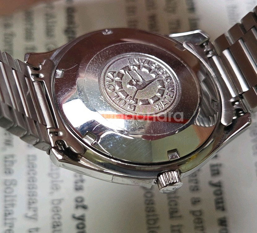 빈티지 부로바 터틀 데이데이트 올리브그린 뻐뻐시 브슬--7