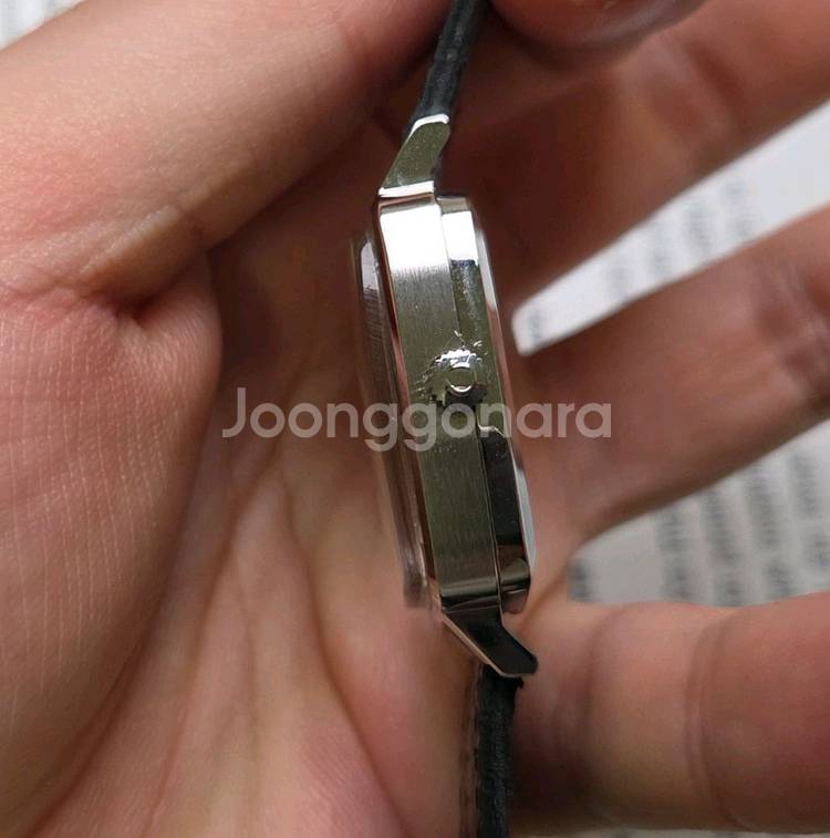 빈티지 오메가 드빌 정사각탱크 순정 실버판 싱글데이트--4