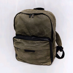 마크제이콥스 러기지워싱 트윌코튼 캔버스 레더 백팩