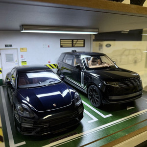 1:18 미니챔프 포르쉐 파나메라 터보S + 주차장