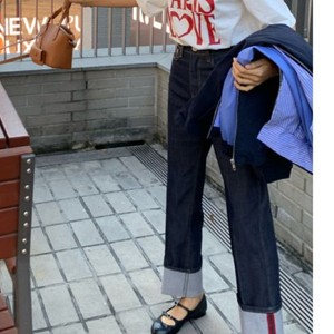 리코리타 제작 롤업팬츠 L 새제품 (택포)