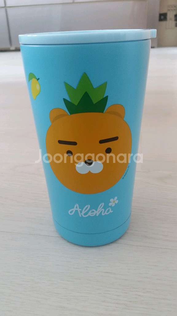 이디야 라이언 텀블러 빨대--1