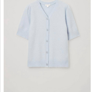 cos 코스 헤비 니트 퍼프 슬리브 가디건 - S