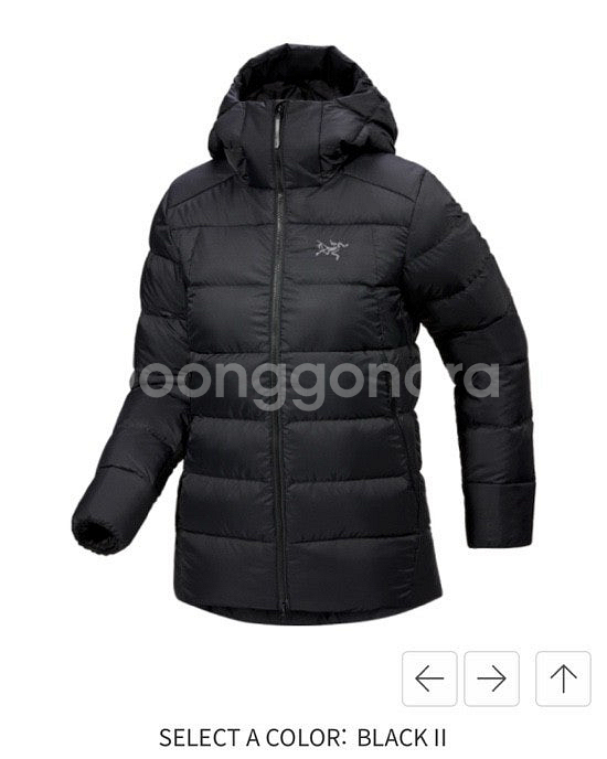 아크테릭스 토륨 후디 블랙/여성 M 미착용 판매--0