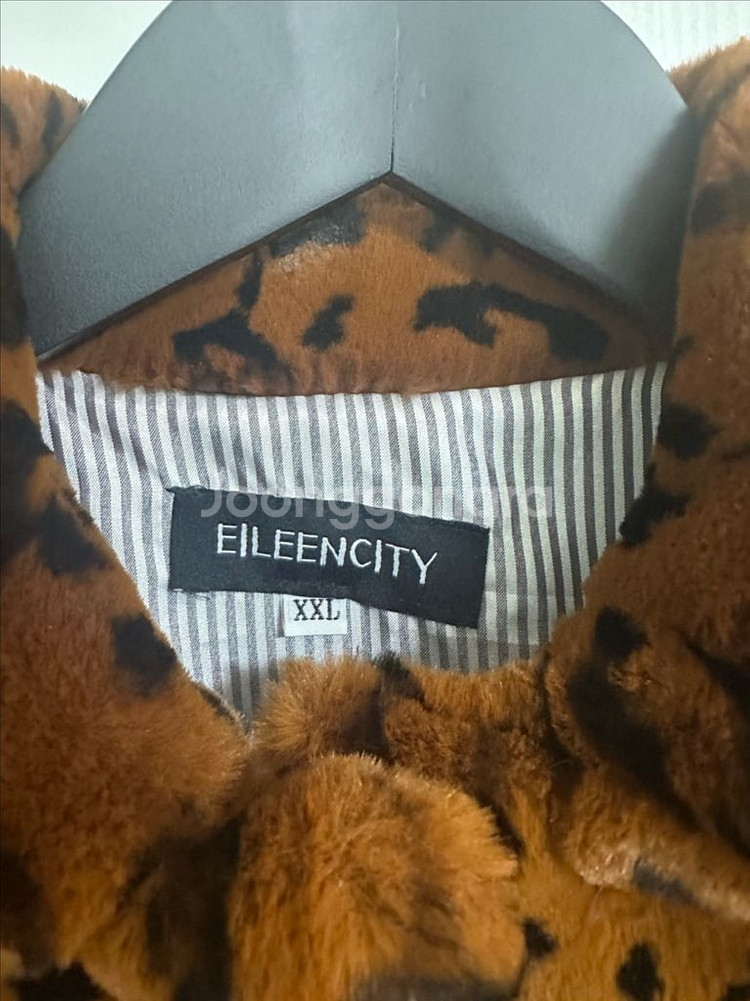 애린시티 EILEENCITY 호피 페이크퍼코트 XXL--4
