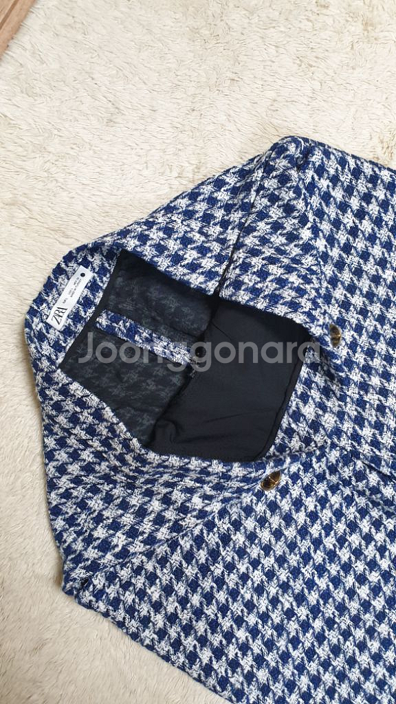 [여성28] 정품 ZARA 자라 트위드 와이드팬츠 새것--6