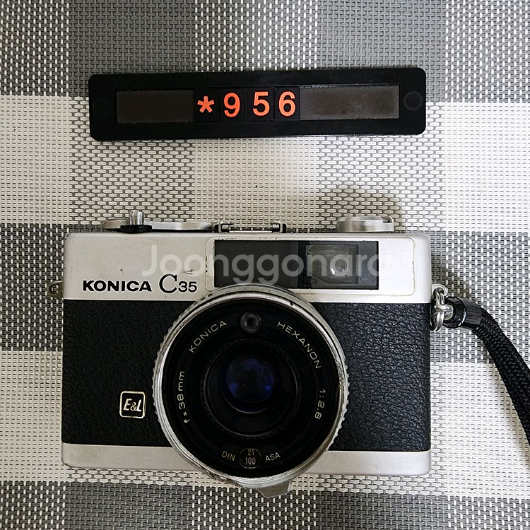 코니카 C 35 E&L 필름카메라 실버바디--0