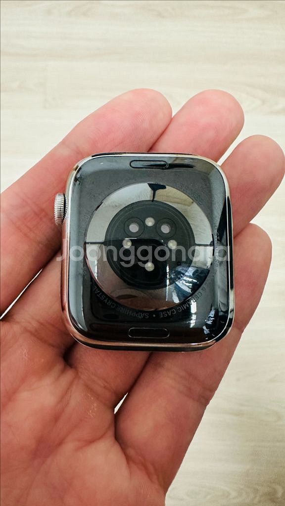 애플워치6에르메스 44mm 실버 스테인리스 팝니다--7