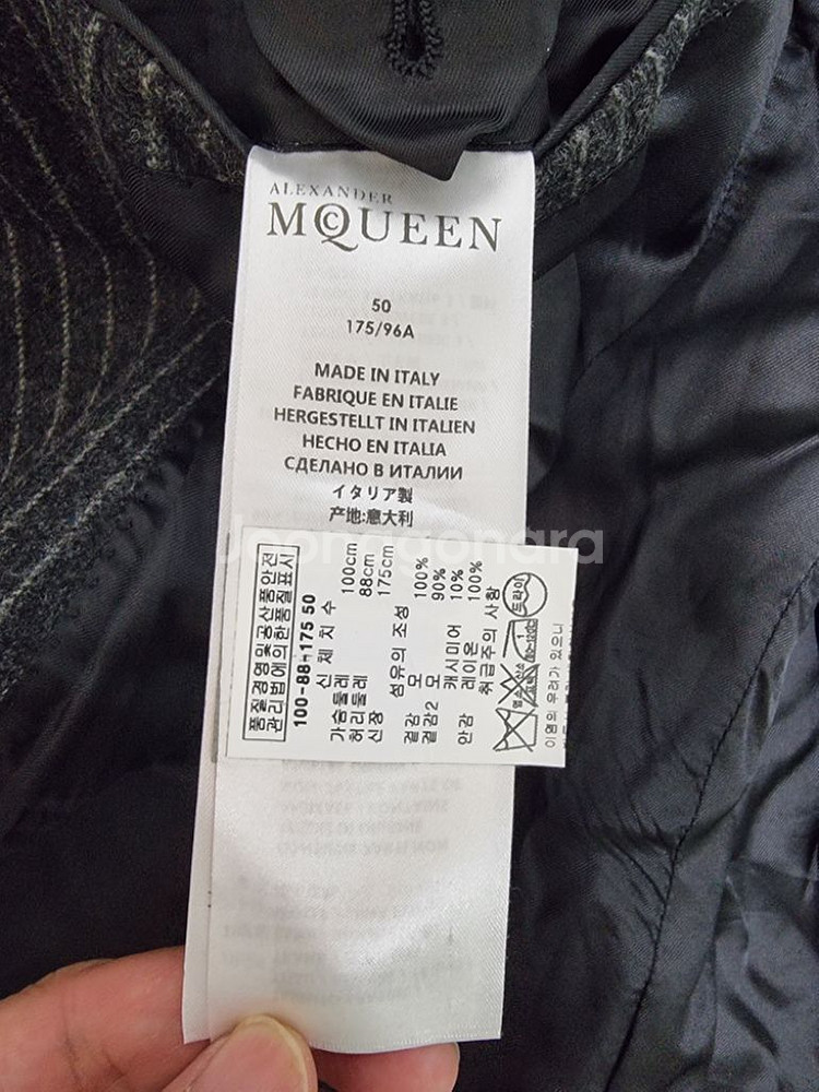 알랙산더맥퀸 울 블레이져 자켓 국내매장판--4