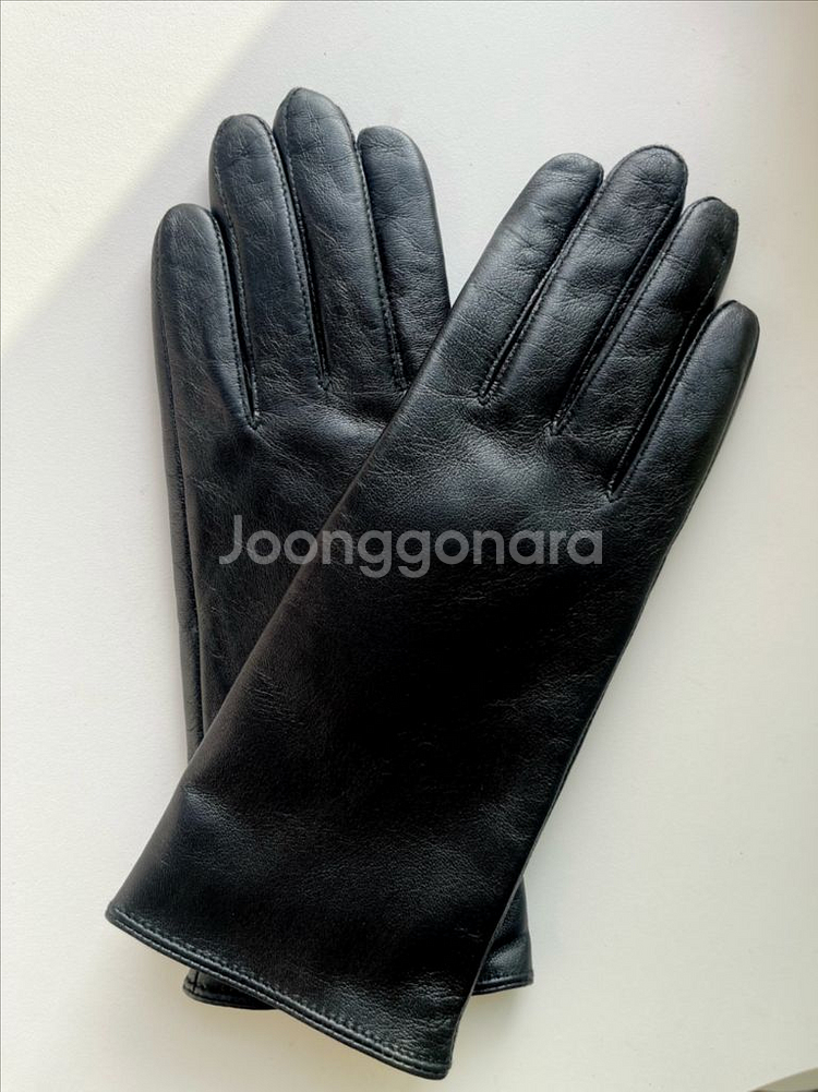 새상품) 여성용 양가죽 장갑 블랙--0