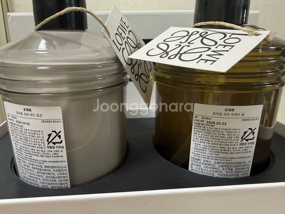 로에베 토마토리프 바디로션 & 핸드워시 세트--2