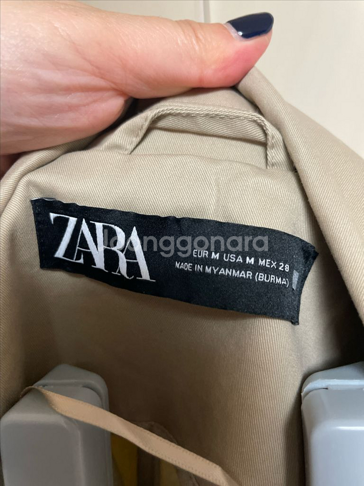 자라 오버핏 더블 트렌치코트--2