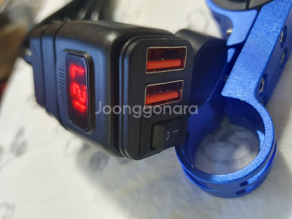 오토바이 usb 충전기 QC3.0 고속충전 전압계 핸들--0