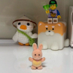 실바니안 인형의 인형 핑크토끼