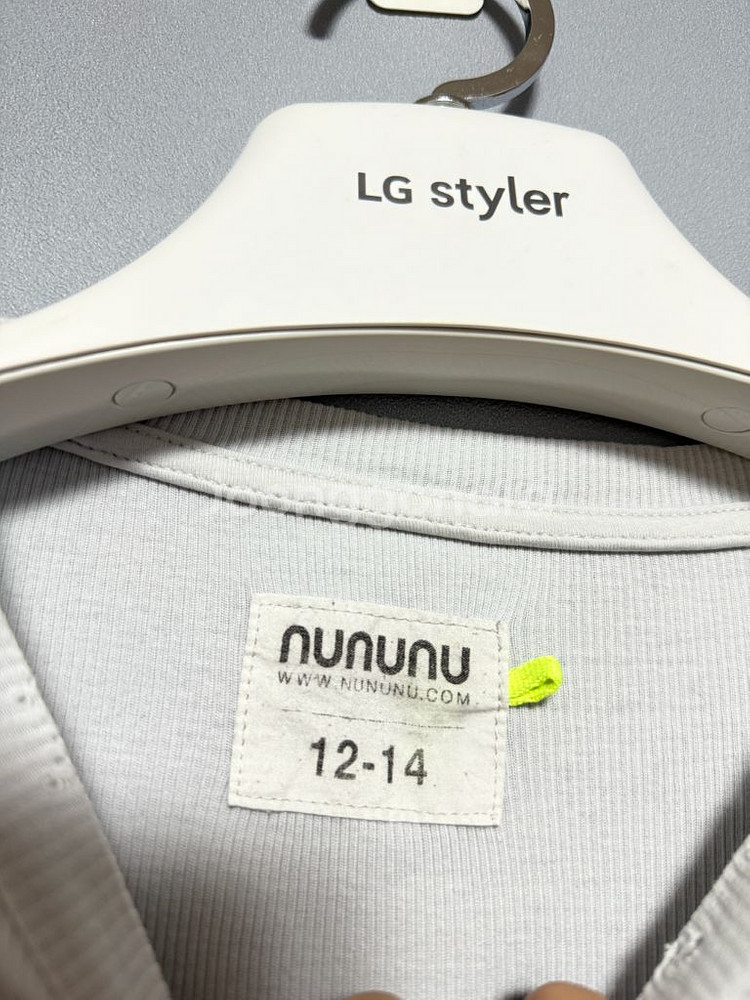 누누누 연그레이 별 긴팔티셔츠 12-14--2