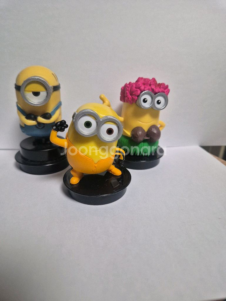 미니언즈 영화관 탑퍼 피규어 3종--3