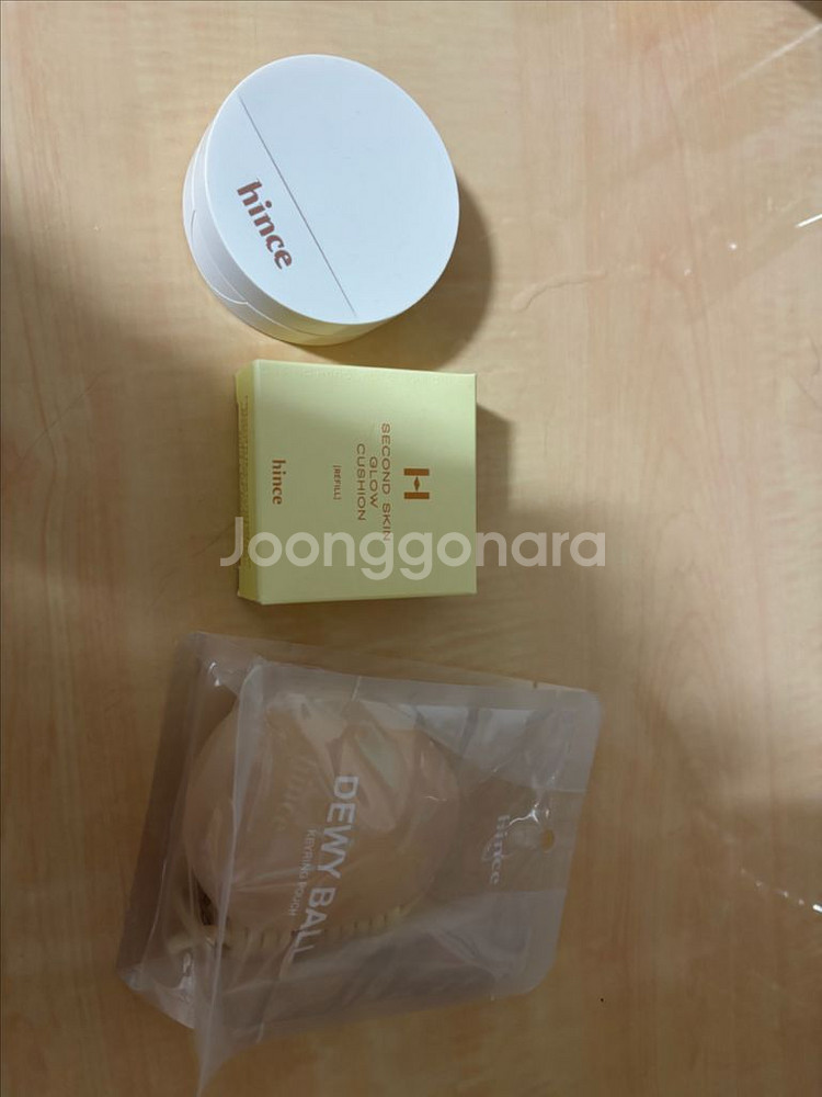 힌스 세컨 스킨 글로우 쿠션17호15호 파우치키링--0