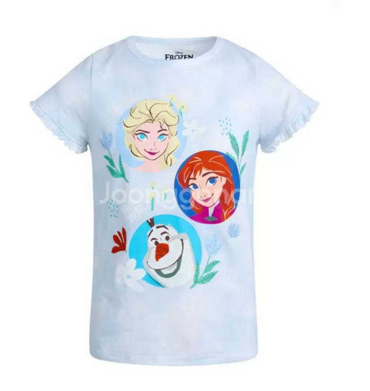 5세6세 겨울왕국반팔티셔츠 4벌 세트 새 옷--3