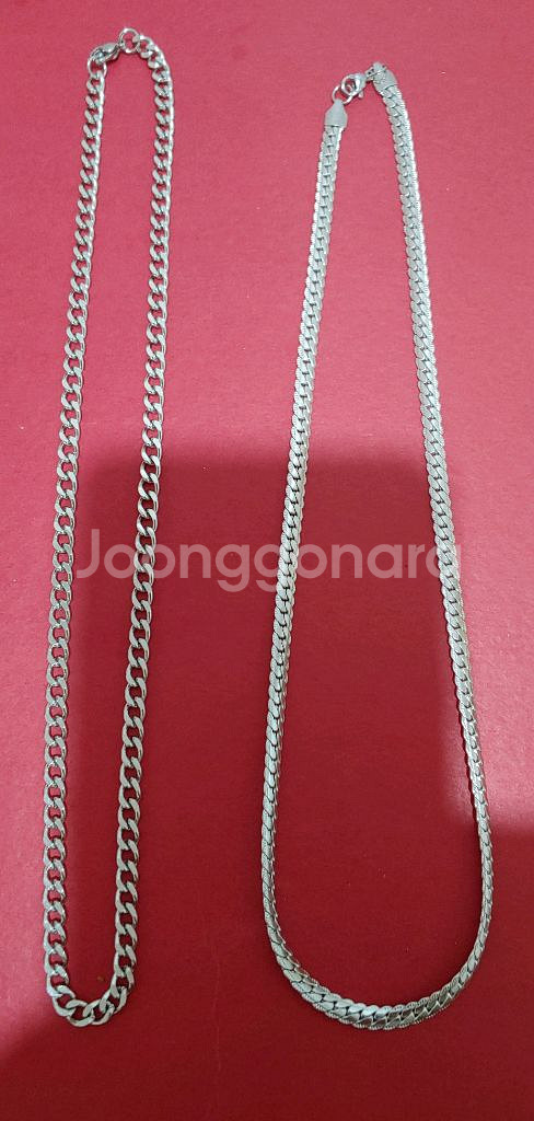 STS 304 목걸이 50cm 새제품 2점 판매--0
