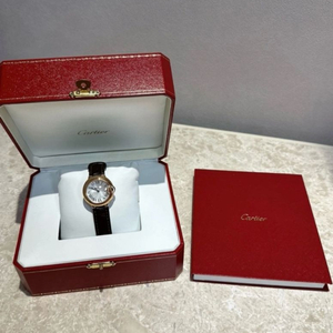(상태좋음) 까르띠에 발롱블루 로즈골드 28mm