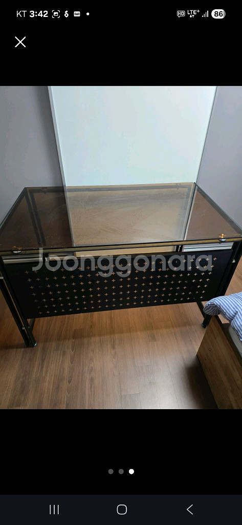 사무실 정리로 8만철제 책상 강화유리 수유리--2