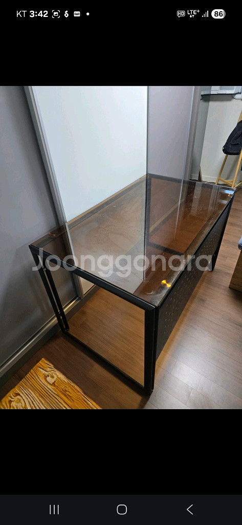 강화유리 철제책상 11만. 2개남음ㅡ--5