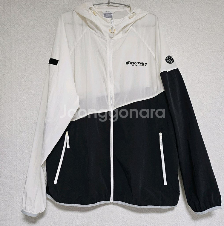 디스커버리 남성 경량 바람막이 후드집업 110size--0