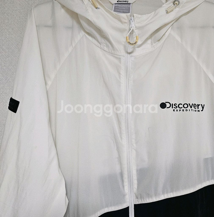 디스커버리 남성 경량 바람막이 후드집업 110size--3