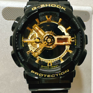 지샥 빅페이스 흑금 ga-110gb-1a