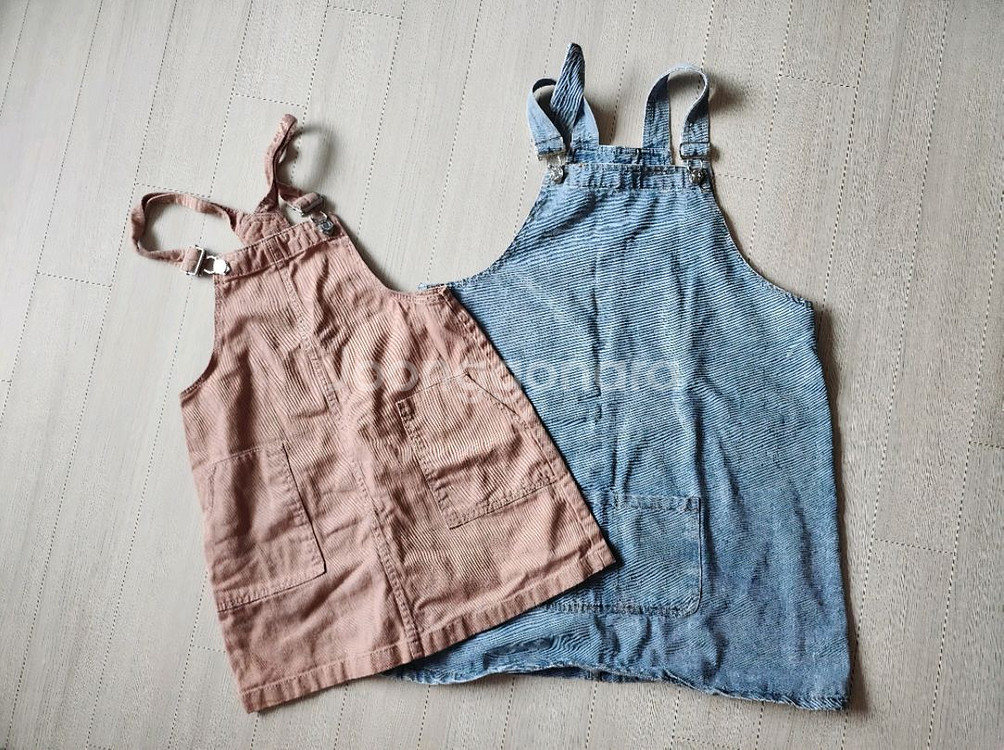 h&m 보세 멜빵 청치마 130-140사이즈 여아여자--0